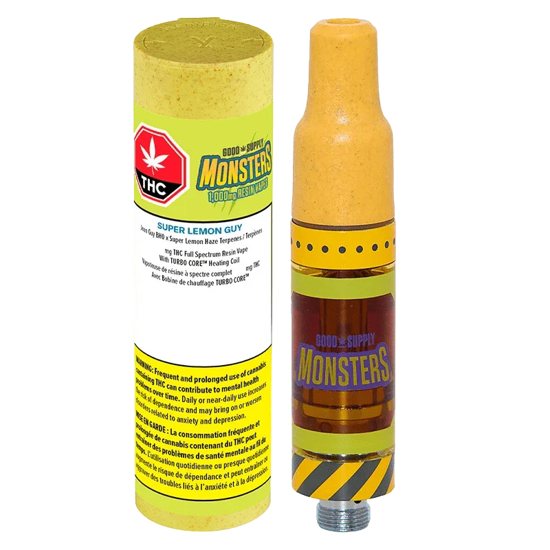 Good Supply Monsters Super Lemon Guy 1.5g Prefilled Vape Cartridge