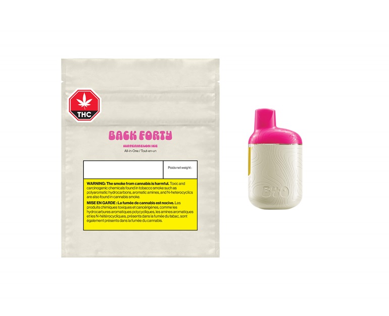 Back Forty Watermelon Ice 0.95 g Disposable Vape Pen