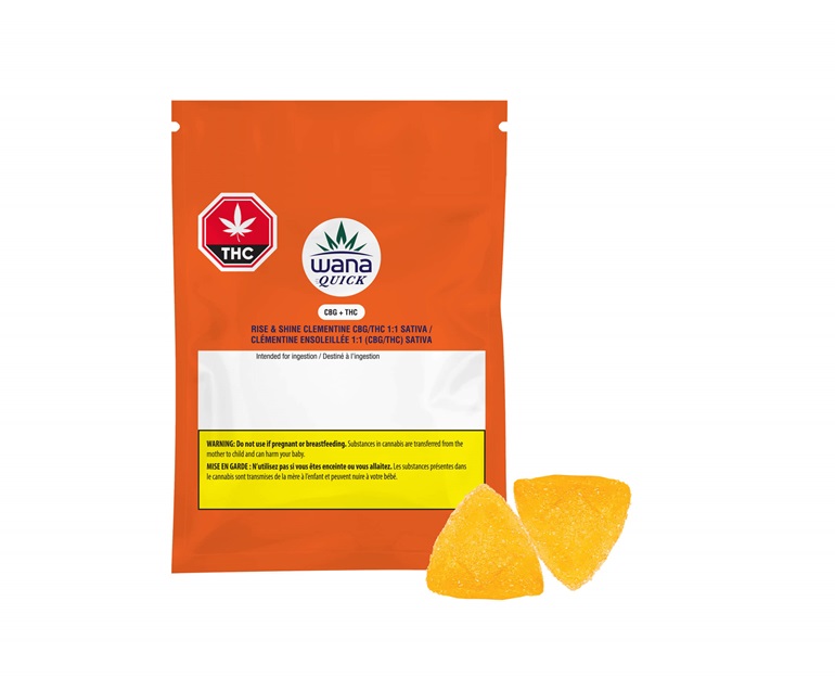 Rise & Shine Clementine 1:1 Sativa 2 x 4.5g Soft Chews