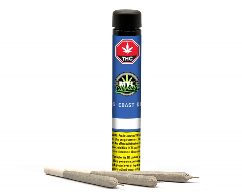Product image Wes' Coast Kush 3 x 0.5g PreRolls 1