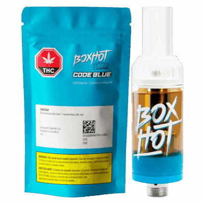 BOXHOT Code Blue Hybrid 1.2g Prefilled Vape Cartridge