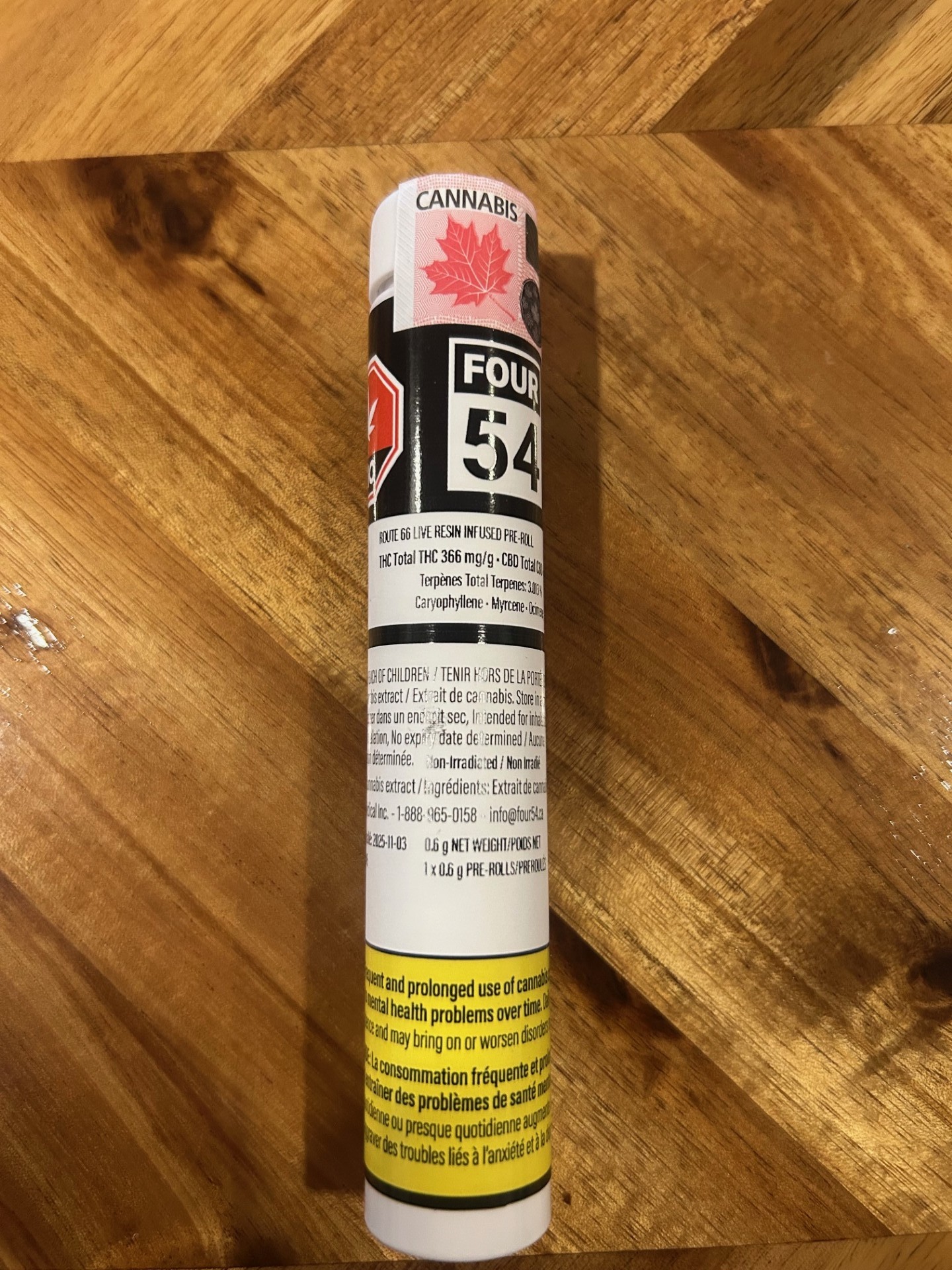 Product image FOUR54 - Route 66 Live Resin Injected PR 1