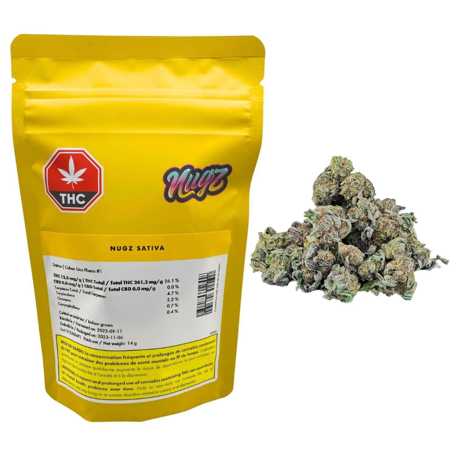NUGZ SATIVA 14g Dried Flower