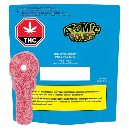 XMG Atomic Sours Very Berry Rocket 1x5.8g soft chew