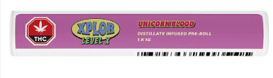 Unicorn Blood 1 x 1g Distillate Infused PreRoll