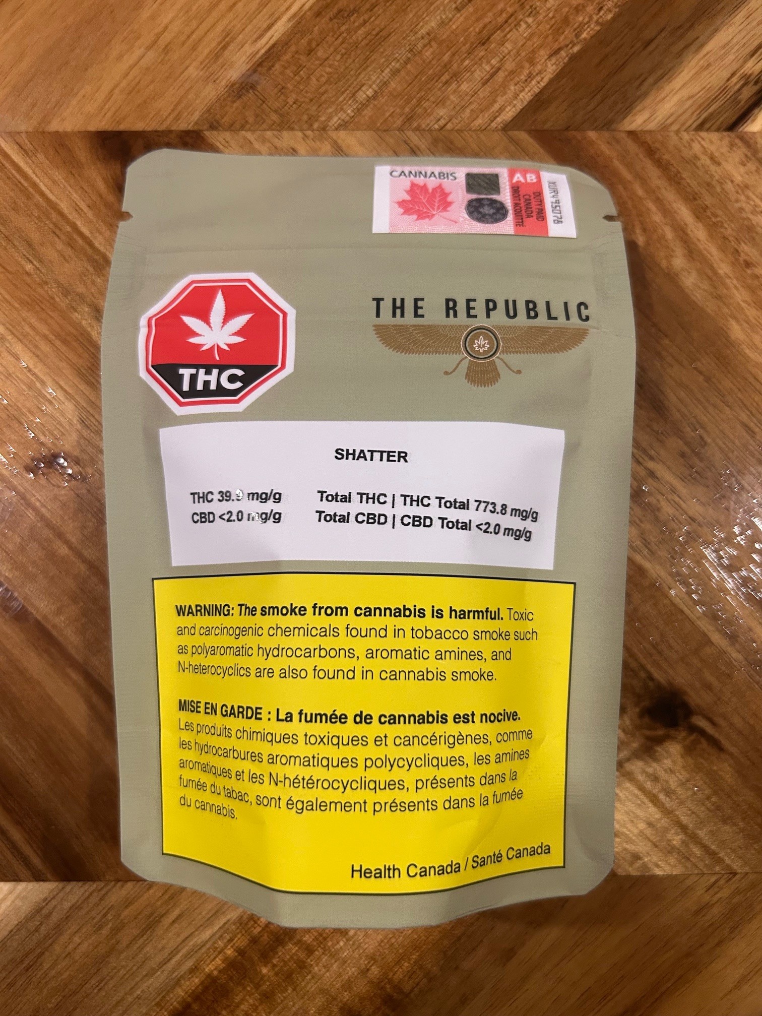 The Republic 1g Shatter