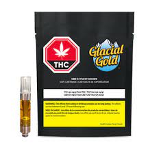 Product image Glacial Gold CBD 3:1 Fuzzy Mango 1g Prefilled Vape Cartridge  1g Blend 1