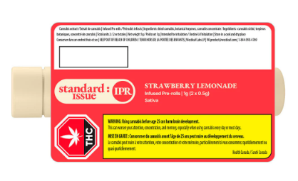 Product image Standard Issue - Strawberry Lemonade Infused Pre-Rolls 5x0.5g 1