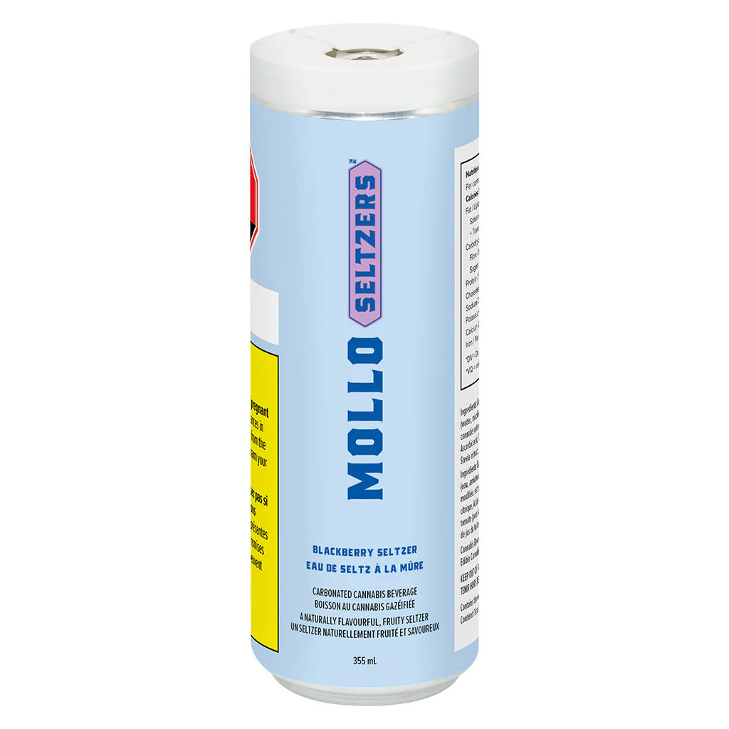 Mollo Seltzers Blackberry Seltzer 355ml Sparkling Beverage
