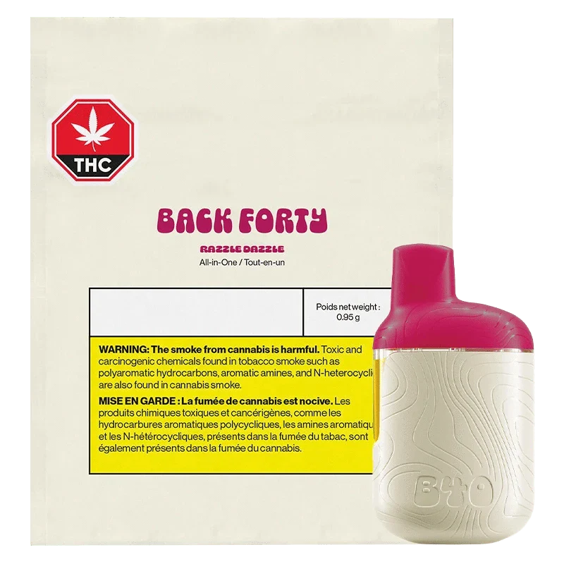 Back Forty Razzle Dazzle AllInOne 0.95g Disposable Vape