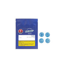 Product image Sour Blueberry Soft Chews 4x4.8g  4 x 2.5mg THC 1