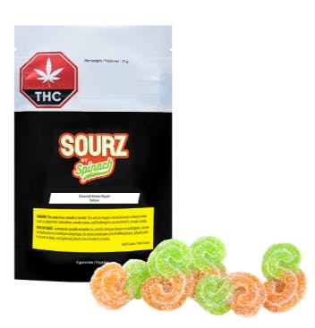 SOURZ by Spinach Caramel Green Apple 5pk Sofy Chews