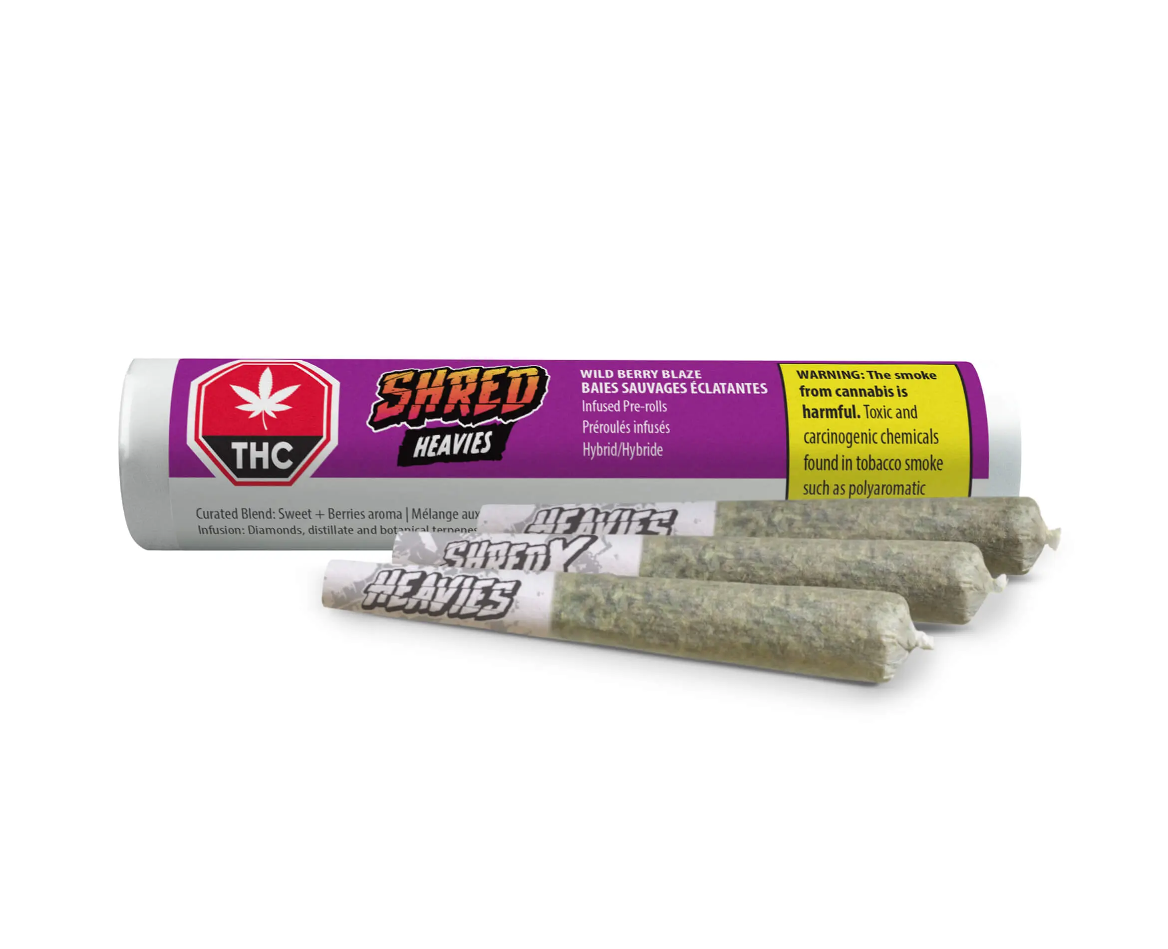 Wild Berry Blaze Heavies 3 x 0.5g Diamond, Disty & Terp Infused PreRolls