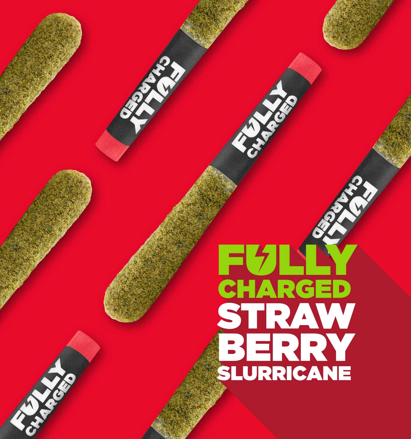 Fully Charged Strawberry Slurricane 5 x 0.5g Infused PreRolls