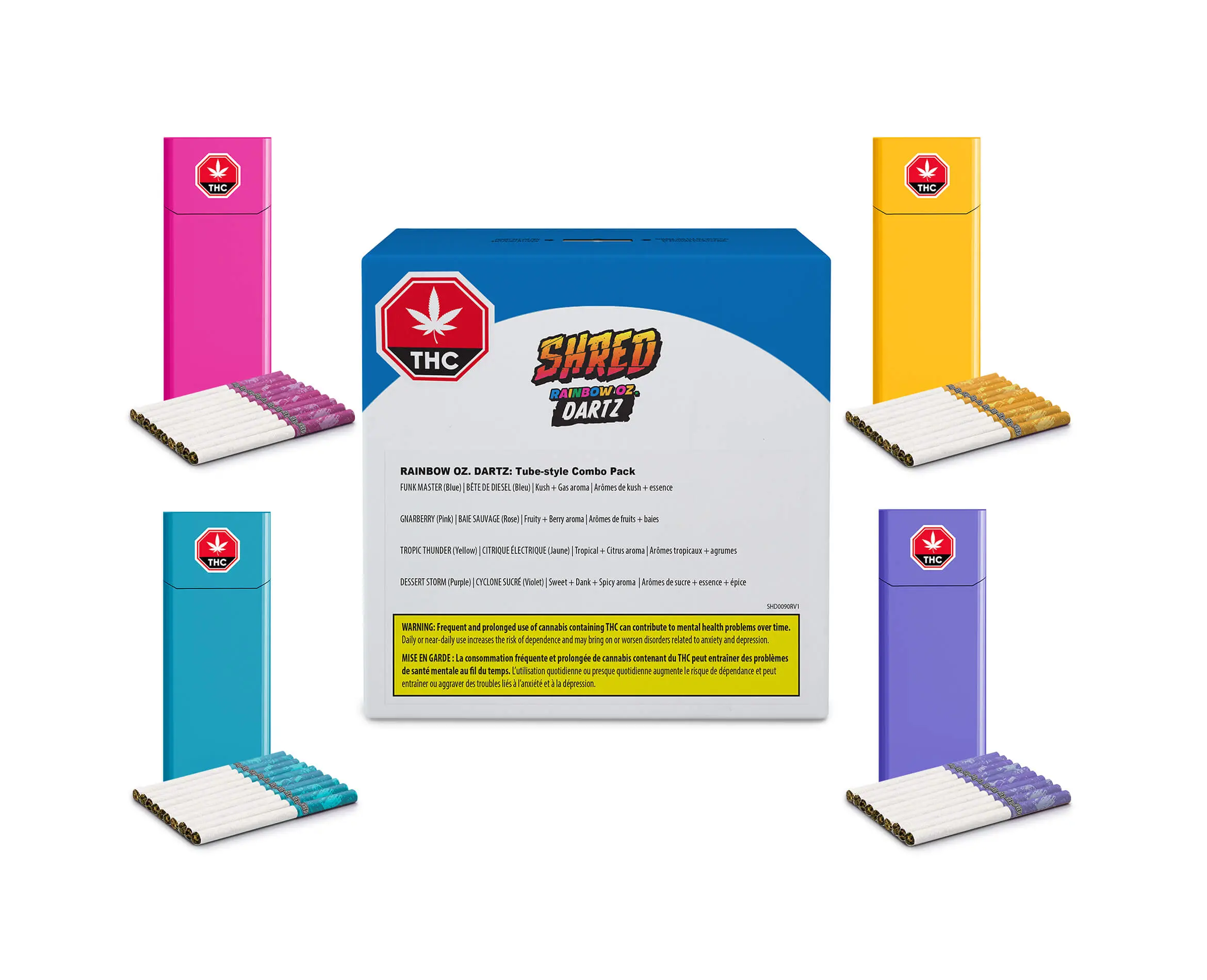 Product image Rainbow Oz Dartz 70 x 0.4g PreRolls 1