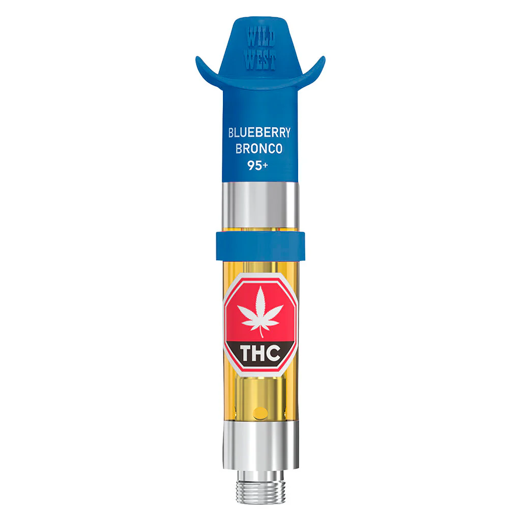 Wild West Blueberry Bronco Liquid Diamonds 0.95g Prefilled Vape Cartridge  0.95g Ind