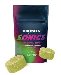 Edison Sonics Kiwi Berry Burst 1:1 CBD / THC Nano Soft Chews