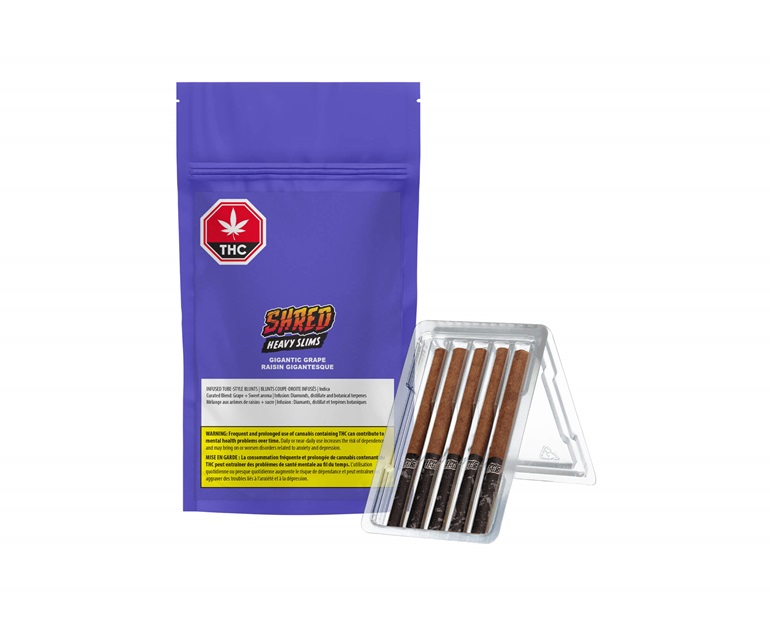 Product image Gigantic Grape Heavy Slims Indica 5 x 0.4g PreRolls  5 x 1