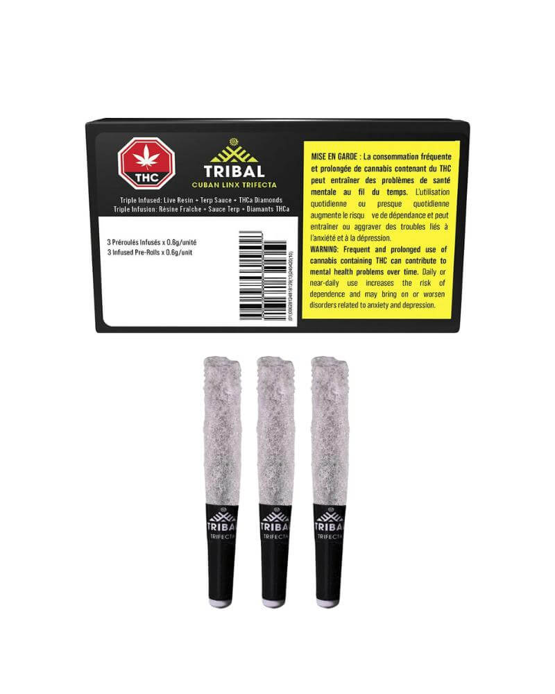 Cuban Linx Trifecta 3 x 0.6g Infused PreRolls  3 x