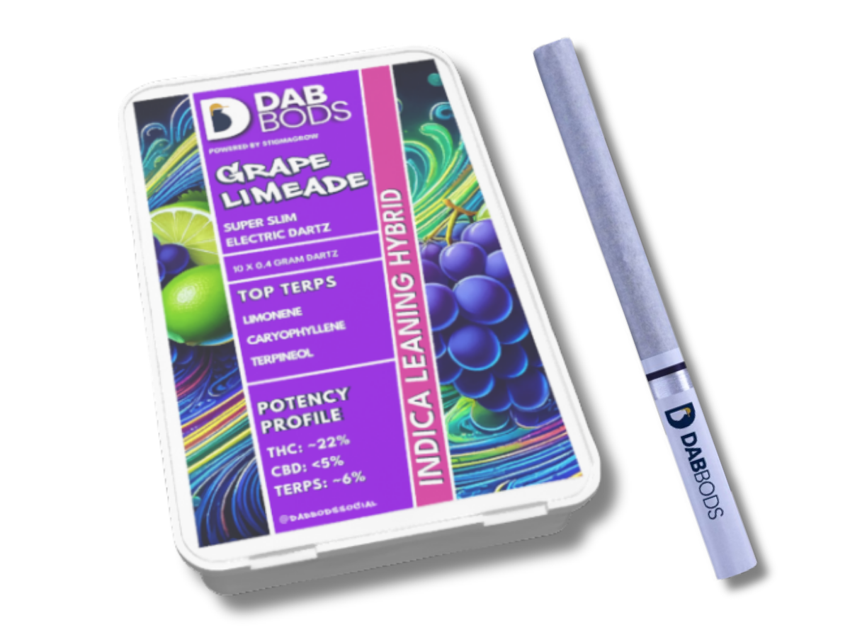 Grape Limeade Super Slim Electric Dartz 10 x 0.4g PreRolls